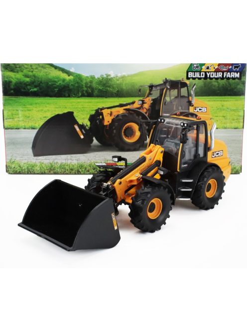 Britains - JCB TM4205 RUSPA GOMMATA - TRACTOR SCRAPER YELLOW BLACK