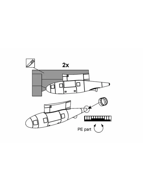 Brengun - Refueling pod KC-130J (2pcs)