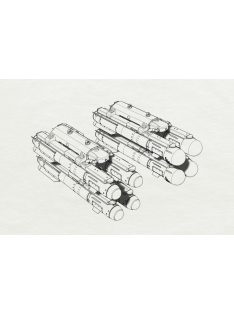   Brengun - 1/32 AGM-114 Hellfire resin kit of U.S. air-to-ground rockets (8pcs)