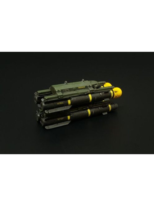 Brengun - 1/48 AGM-114 Hellfire (8pcs 2 racks) Resin construction kit of U.S. air to ground missiles
