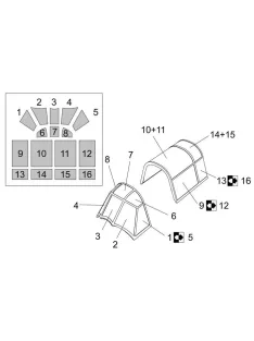   Brengun - 1/72 Henschel Hs-126 Canopy mask (Brengun kit) Canopy masks for Brengun kit