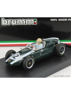   Brumm - Cooper F1 T51 Climax N 12 Winner British Gp Jack Brabham 1959 World Champion - With Driver Figure Green White