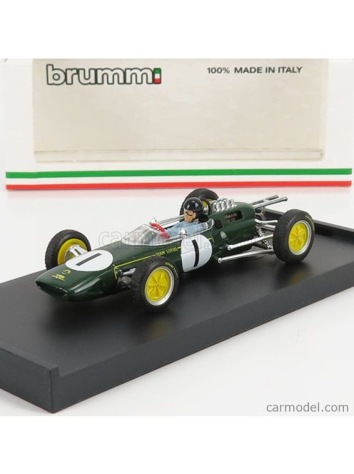 Brumm - Lotus F1 25 N 1 Winner Belgium Gp Jim Clark 1963 World Champion - With Driver Figure Green