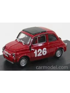   Brumm - Fiat 500 59 Abarth N 126 Premio Campagnano Vallelunga 1965 Raffaele Pinto Red