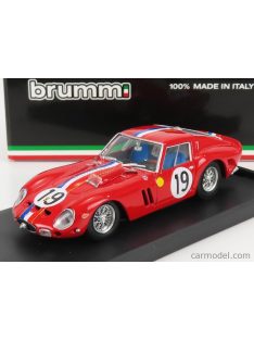   Brumm - Ferrari 250 Gto 3.0L V12 Coupe Team Pierre Noblet N 19 2Nd 24H Le Mans 1962 J.Guichet - P.Noblet Red White Blue