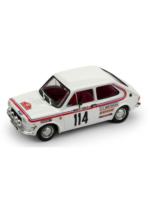Brumm - FIAT 127 1-SERIES (night version) N 114 RALLY MONTECARLO 1973 BERNARD DONGUES - CHRISTIAN SOULIE WHITE