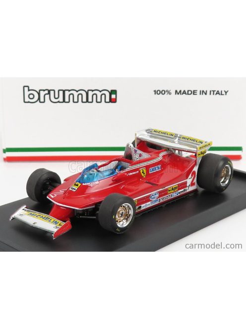 Brumm - Ferrari F1 312T5 N 2 Monaco Gp 1980 Gilles Villeneuve Red
