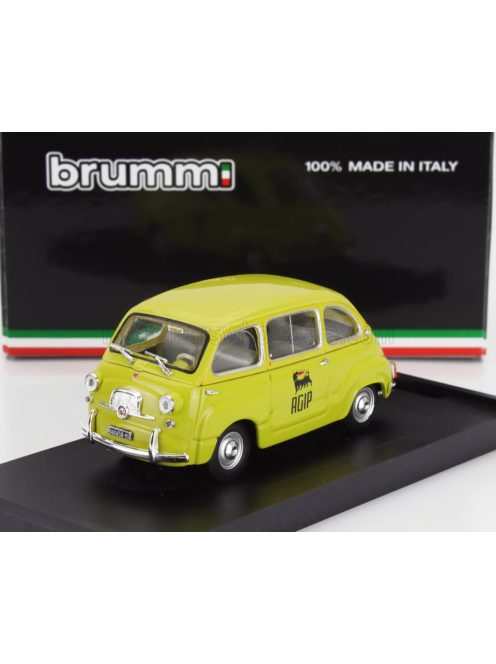 Brumm - FIAT 600D MULTIPLA COMMERCIALE AGIP 1960 YELLOW