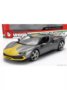 Burago - Ferrari 296 Gtb Assetto Fiorano 2022 Grey Yellow
