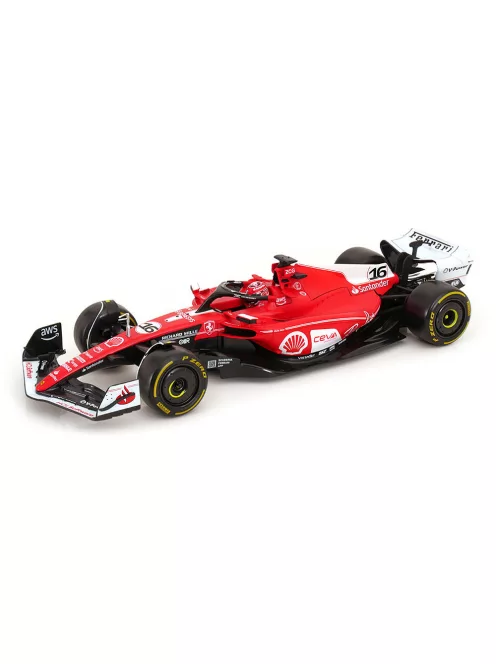 Burago - 1:18 Ferrari SF-23 #16 Charles Leclerc Pole Position & 2nd Las Vegas GP Formula 1 2023 - with driver figure - Bburago