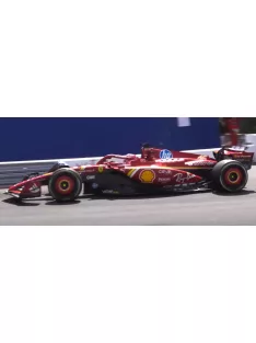   Burago - FERRARI F1  SF-24 TEAM SCUDERIA FERRARI N 16 WINNER MONACO GP MONTECARLO 2024 CHARLES LECLERC RED BLACK