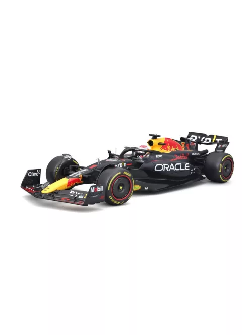 Burago - Red Bull RB19 F1 #1 Max Verstappen Qatar GP Winner 2023 World Champion blue/red/Bburago
