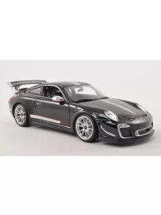   Burago - Porsche 911 GT3 RS 4.0 (997/II), schwarz/silber, 2011, 1:18