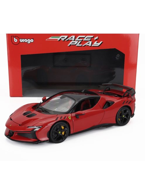 Burago - FERRARI SF90 XX STRADALE 2024 ROSSO CORSA - RED BLACK