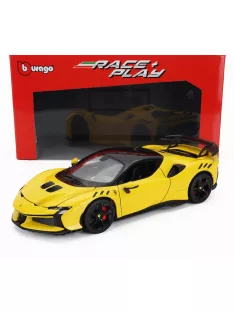   Burago - FERRARI SF90XX STRADALE 2024 GIALLO MODENA - YELLOW BLACK