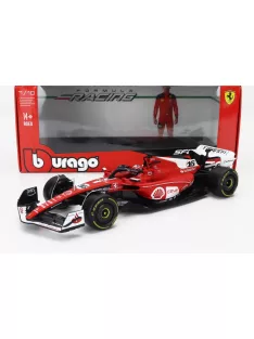   Burago - FERRARI F1  SF-23 TEAM SCUDERIA FERRARI N 16 2nd LAS VEGAS USA GP 2023 CHARLES LECLERC RED WHITE BLACK
