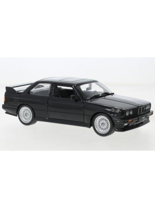 Burago - BMW M3 (E30), schwarz, 1988, 1:24