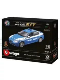 Burago - ALFA ROMEO GIULIA POLIZIA 2016 LIGHT BLUE WHITE