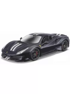   Burago - Bburago, Ferrari 488 Pista, dunkelblau/silber, 2018, 1:24