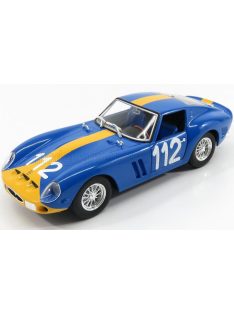   Burago - FERRARI 250 GTO ch.3445 LHD N 112 2nd TARGA FLORIO 1964 U.NORINDER - P.TROBERG BLUETTE YELLOW