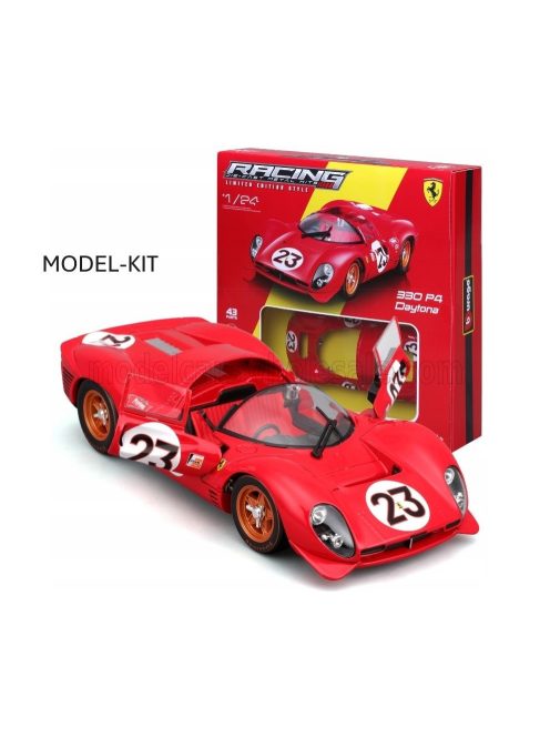 Burago - FERRARI 330 P3 4.0L V12 SPIDER TEAM FERRARI SPA SEFAC N 23 WINNER 24h DAYTONA 1967 LORENZO BANDINI - CHRIS AMON RED