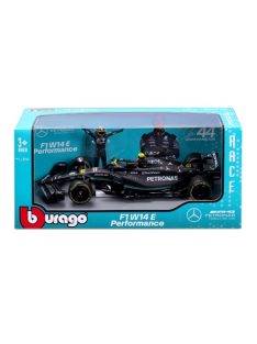   Burago - MERCEDES GP F1 W14 TEAM MERCEDES-AMG PETRONAS FORMULA ONE N 44 SEASON 2023 LEWIS HAMILTON MATT BLACK