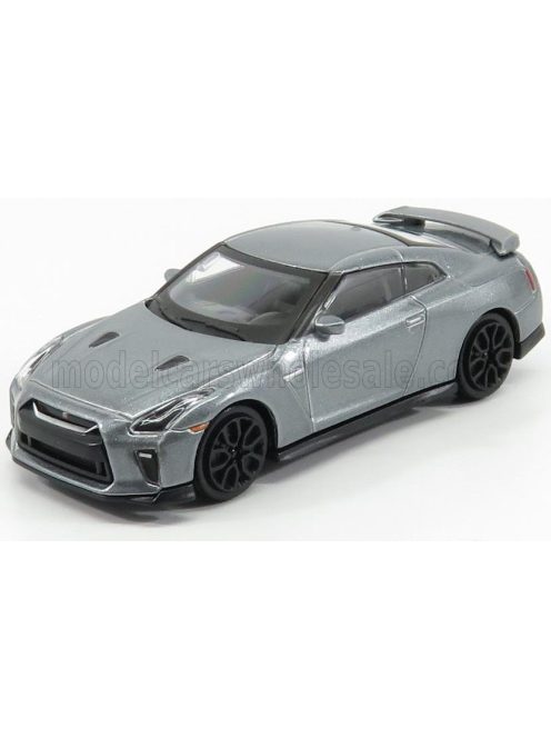 Burago - NISSAN GT-R COUPE 2017 - BLACK WHEELS GREY MET