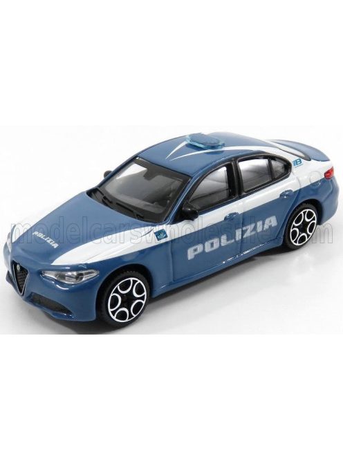 Burago - ALFA ROMEO GIULIA POLIZIA 2016 BLUE WHITE