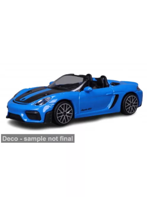 Burago - Porsche 718 Spyder RS, blau/schwarz, 2024, 1:43