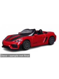 Burago - Porsche 718 Spyder RS, rot/schwarz, 2024, 1:43