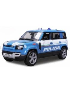 Burago - LAND ROVER NEW DEFENDER 110 POLIZIA 2020 LIGHT BLUE