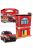 Burago - ACCESSORIES DIORAMA - SET BUILD YOUR CITY FIRE STATION - CASERMA VIGILI DEL FUOCO - WITH LAND ROVER NEW DEFENDER 110 2020 RED WHITE