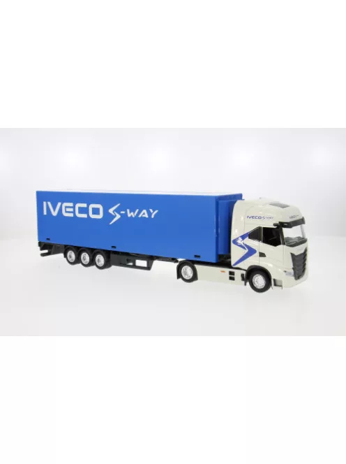 Burago - Iveco S-Way 570 silber/blau 1:43