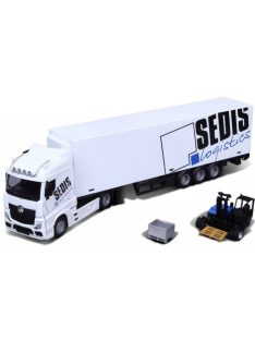   Burago - Bburago, Mercedes Actros, weiss/Dekor, Sedis Logistics, 1:43