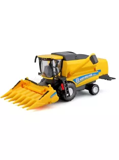   Burago - NEW HOLLAND MIETITREBBIA GOMMATA HARVESTER 2020 YELLOW GREY