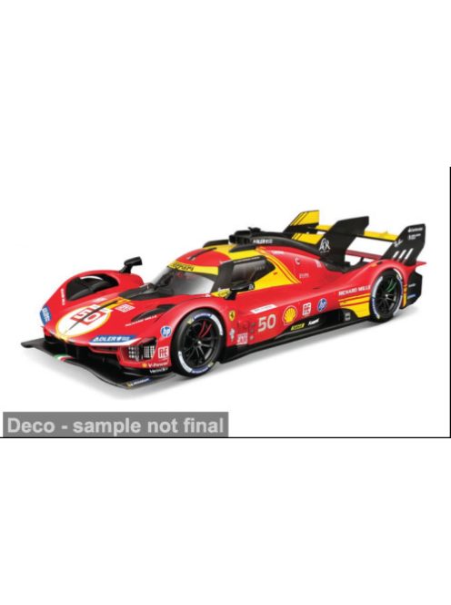 Burago - Ferrari 499P, rot/schwarz, 24h Le Mans, 2024, #50, 1:43