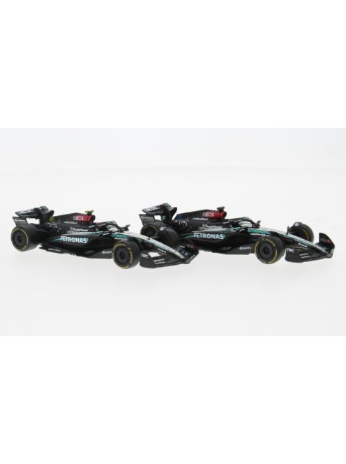 Burago - Mercedes 2er-Set: AMG Petronas F1 W15, 2024, 1:43
