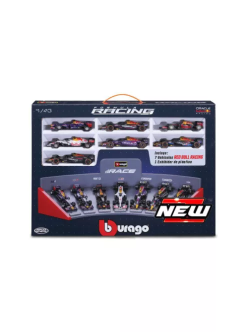 Burago -  Red Bull 7 Car Set: RB9 + RB11 + RB12 + RB16B + 2x RB19 + RB20 1:43
