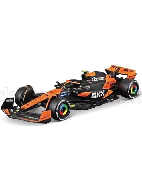 Burago - McLAREN F1  MCL38 TEAM MCLAREN N 4 SEASON 2024 LANDO NORRIS ORANGE BLACK