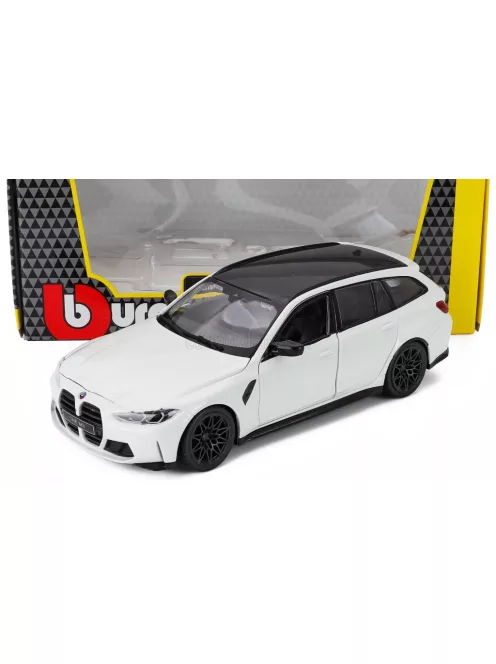Burago - BMW 3-Series M3 M-Performance (G81) Touring SW Station Wagon White 2023 - Bburago