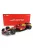 Burago - FERRARI F1-75 SCUDERIA FERRARI N 55 4th MONZA GP ITALY 2022 CARLOS SAINZ - WITH PILOT AND SHOWCASE - EXCLUSIVE CARMODEL RED YELLOW