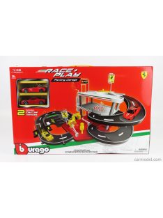   Burago - Accessories Diorama - Level Parking Garage With Ferrari 458 Pista + Laferrari Various