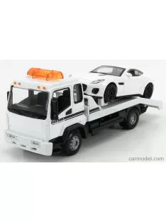   Burago - Truck Soccorso Stradale With Jaguar F-Type Coupe R 2015 - Carro Attrezzi - Wrecker Road Service White
