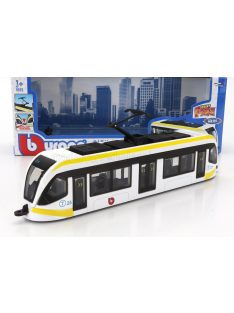 Burago - TRAM CITY TRAM AUTOBUS WHITE YELLOW BLACK