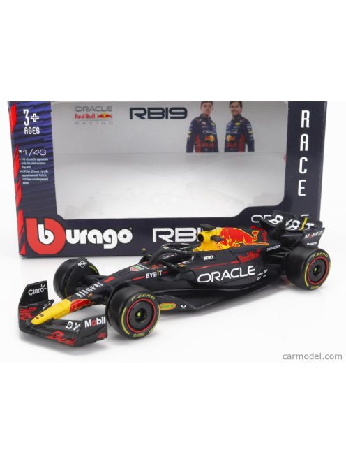 Burago - Red Bull F1  Rb19 Team Oracle Red Bull Racing N 1 Season 2023 Max Verstappen Matt Blue