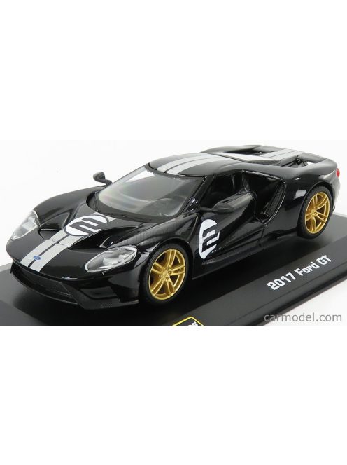 Burago - Ford Usa Gt N 2 2017 Black Silver