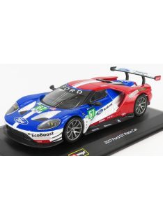   Burago - FORD USA GT 3.5L TURBO V6 TEAM FORD CHIP GANASSI UK N 67 LMGTE PRO 2nd 24h LE MANS 2017 H.TINCKNELL - A.PRIAULX - P.DERANI RED BLUE WHITE