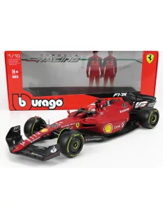   Burago - FERRARIF1-75 SCUDERIA FERRARI N 16 SEASON 2022 CHARLES LECLERCYELLOW WHEELSEXCLUSIVE CARMODELBburago