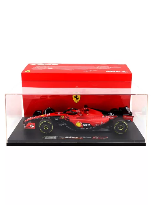 Burago - Ferrari SF-23 #16 Charles Leclerc Formula 1 2023with display caseBburago
