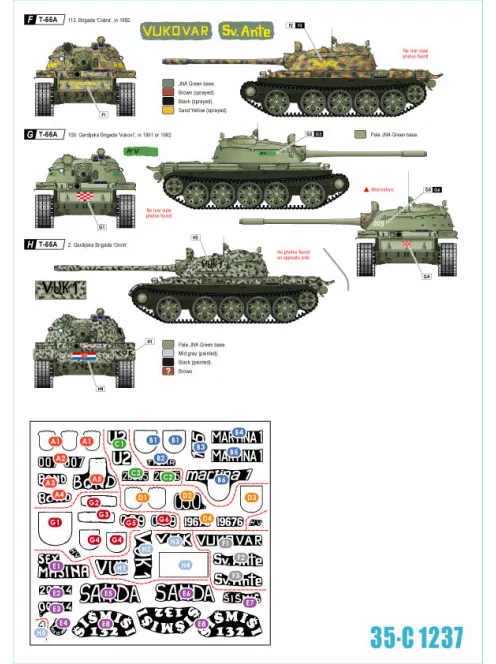 	Cro-Army # 2. Croatian T-55 tanks 1992-93.